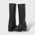 Women's Knee High Boots with Structured Sole