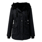 Women's Thick Parka Coat with Hood - Winter Jacket