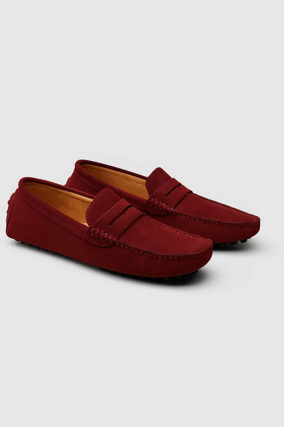Men's Loafers Penny Strap with Lugged Sole - Casual Slip-On