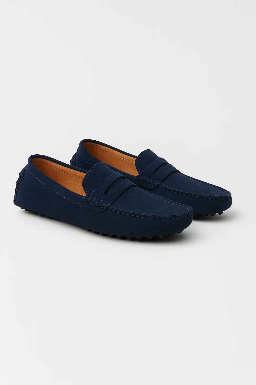 Men's Loafers Penny Strap with Lugged Sole - Casual Slip-On