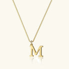 Women's Initial Pendant Necklace - Gold-Tone Letter Charm