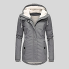 Women's Long Waterproof Winter Coat with Hood and Warm Lining