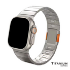 Titanium Watch Strap with Magnetic Link Clasp