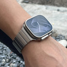 Titanium Watch Strap with Magnetic Link Clasp