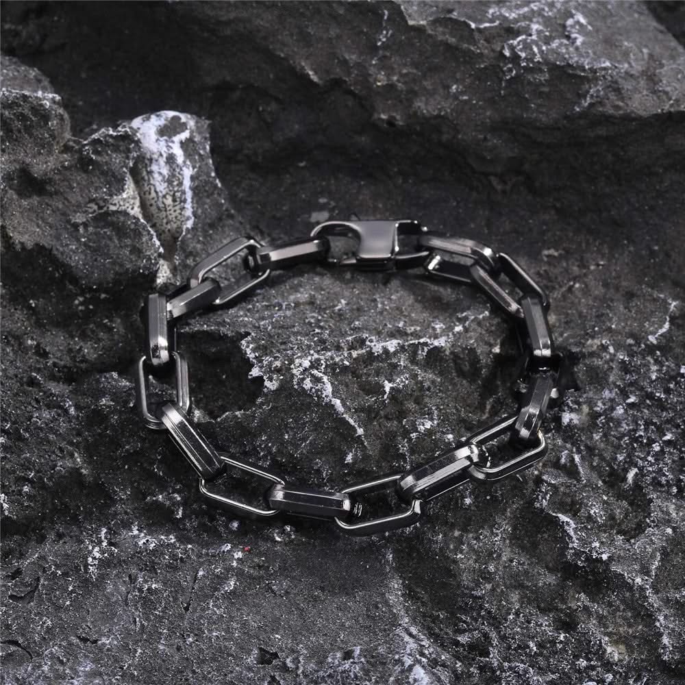 Men's Stainless Steel Chain Link Bracelet