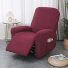 Recliner Chair Cover with Side Pocket - Fitted Protective Slipcover