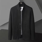 Women's Knit Cardigan with Stand Collar