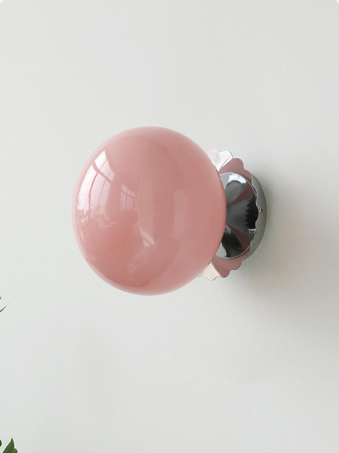 Glass Wall Sconce – Modern Metal Frame for Living Room