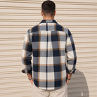 Men's Plaid Flannel Shirt Button-Down Long Sleeve