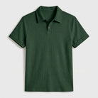 men's textured knit polo shirt