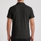 men's textured knit polo shirt