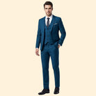 Men's Three-Piece Suit Set – Blazer, Vest & Trousers