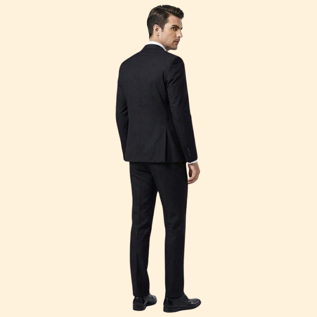 Men's Three-Piece Suit Set – Blazer, Vest & Trousers