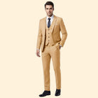 Men's Three-Piece Suit Set – Blazer, Vest & Trousers