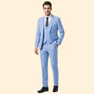 Men's Three-Piece Suit Set – Blazer, Vest & Trousers