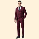 Men's Three-Piece Suit Set – Blazer, Vest & Trousers