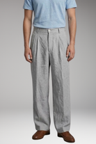 Men's Wide-Leg Linen Trousers with Relaxed, Breathable Fit