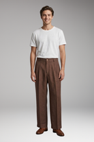 Men's Wide-Leg Linen Trousers with Relaxed, Breathable Fit