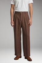 Men's Wide-Leg Linen Trousers with Relaxed, Breathable Fit