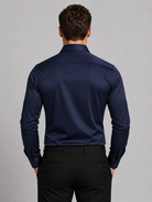 Men's Slim Fit Shirt Satin-Effect Stretch Fabric Smart Casual