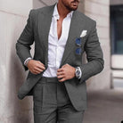Men's Linen Wedding Suit - Slim Fit Summer Blazer Set