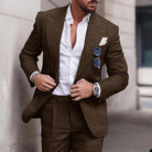 Men's Linen Wedding Suit - Slim Fit Summer Blazer Set