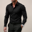 Men's Shirts Slim Fit Button-Up Shirt for Work and Everyday