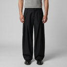Men's Tailored Wide-Leg Trousers with Pleated Front