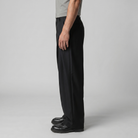 Men's Tailored Wide-Leg Trousers with Pleated Front