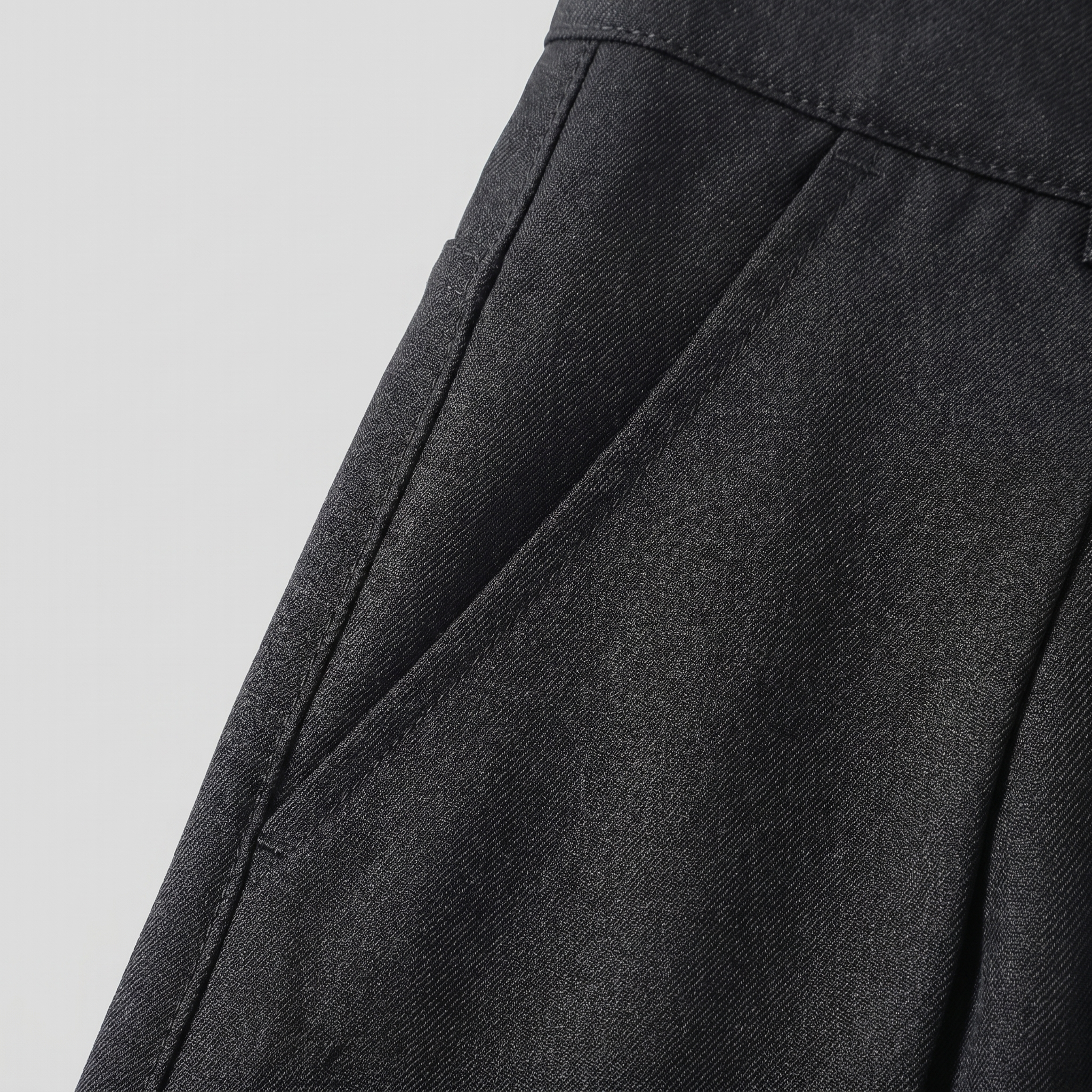 Men's Tailored Wide-Leg Trousers with Pleated Front