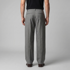 Men's Tailored Wide-Leg Trousers with Pleated Front
