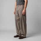 Men's Tailored Wide-Leg Trousers with Pleated Front