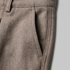 Men's Tailored Wide-Leg Trousers with Pleated Front
