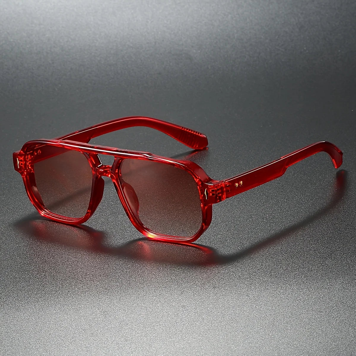 Men's Square Vintage Sunglasses – UV400 Protection & Lightweight Retro-Design 6
