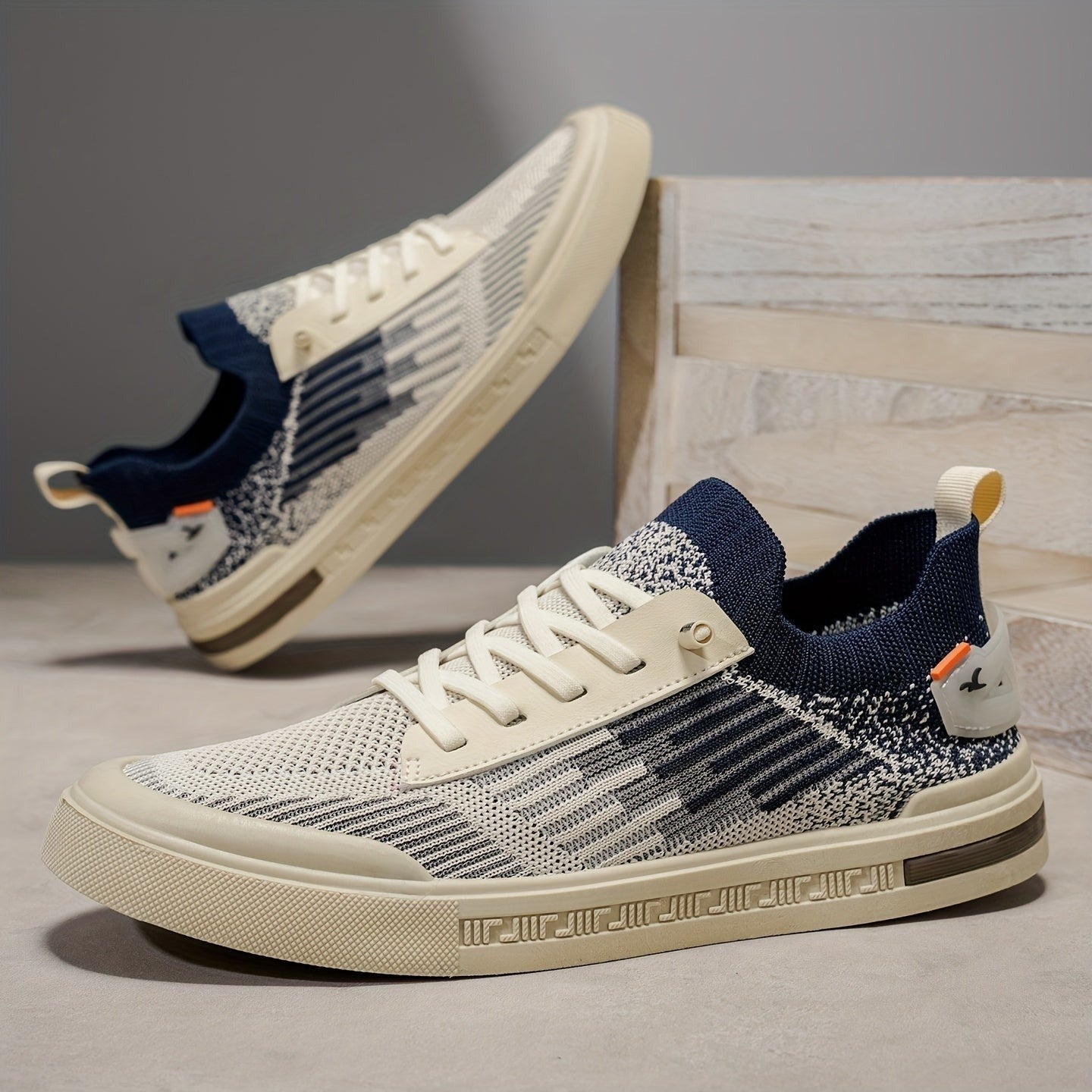 Milo knit sneakers - Beige detail