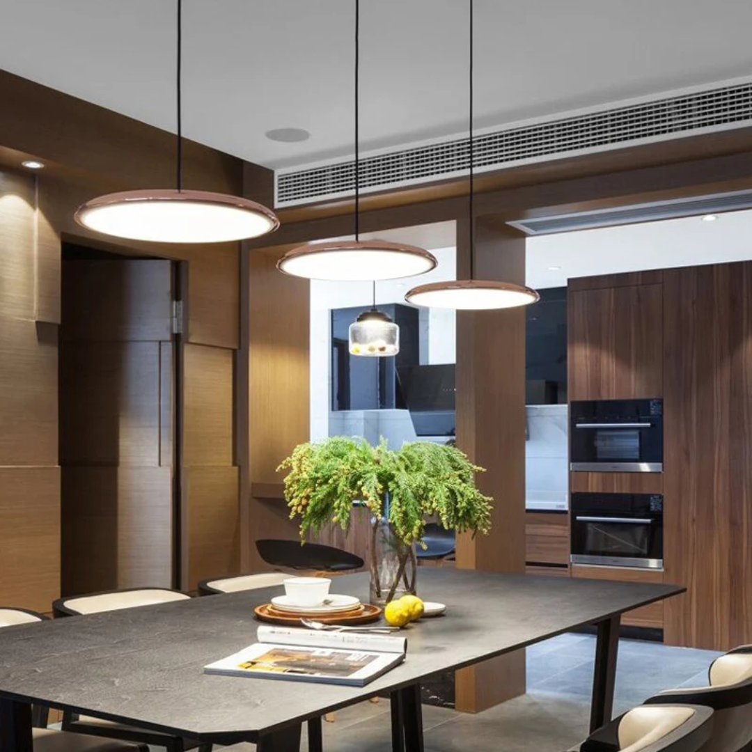 Scandinavian Minimalist LED Ceiling Light – Metal & Acrylic