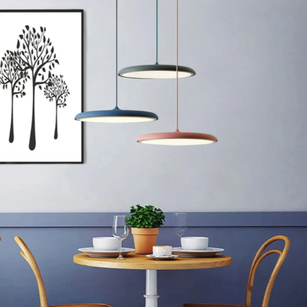 Scandinavian Minimalist LED Ceiling Light – Metal & Acrylic