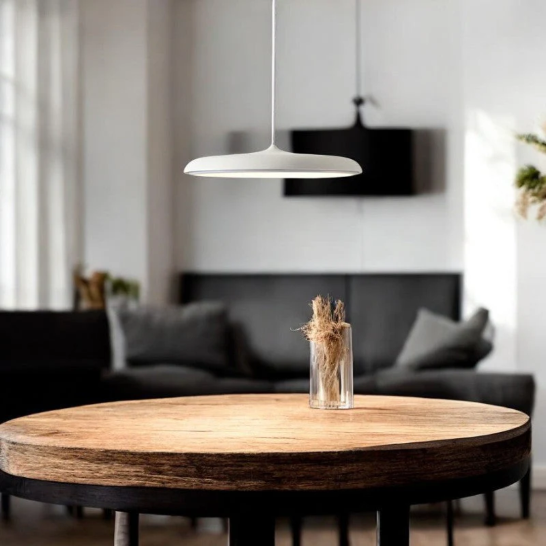 Scandinavian Minimalist LED Ceiling Light – Metal & Acrylic