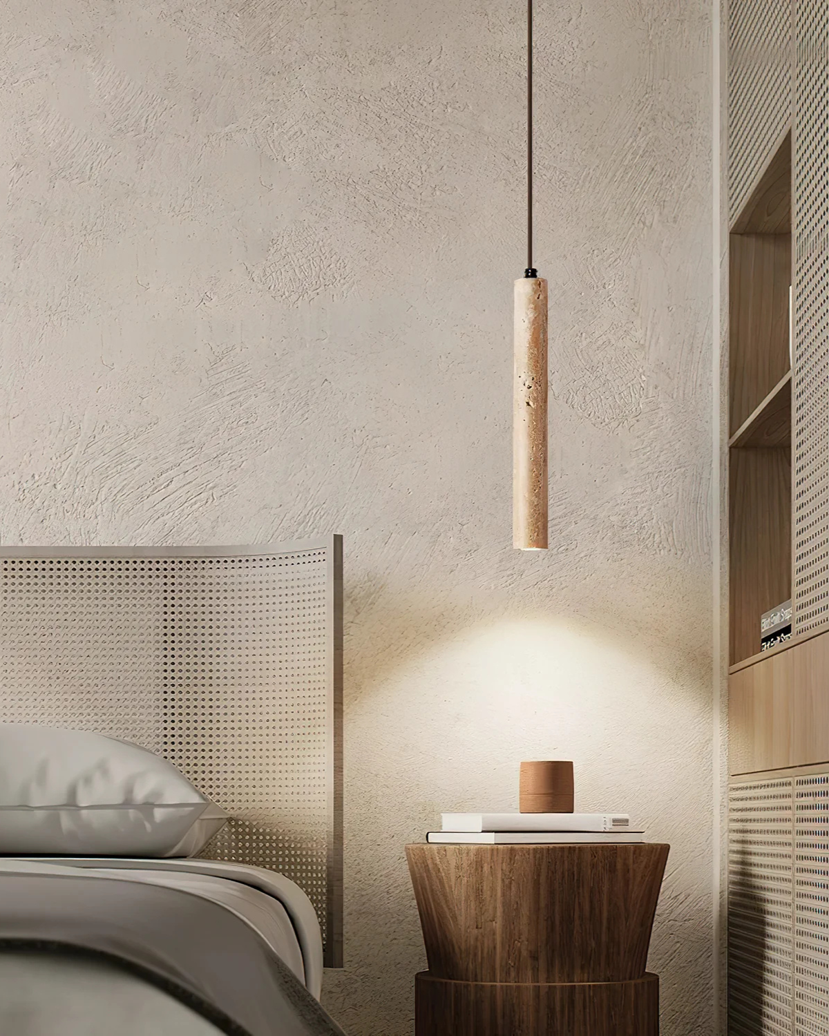 Travertine LED Ceiling Light Minimalist Slim Fixture