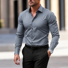 Men's Shirts Slim Fit Button-Up Shirt for Work and Everyday