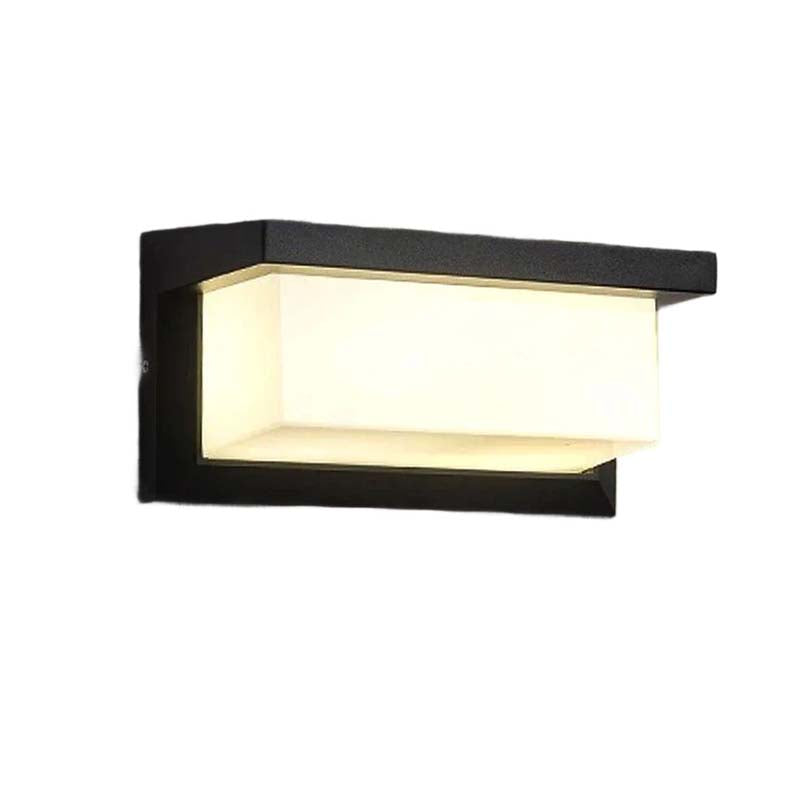 Black LED Wall Light with Motion Sensor – Weatherproof Outdoor Lighting for Garden, Porch & Path