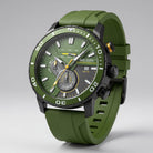 Modern Chronograph Watch – Sporty 44mm Design with Silicone Band 1