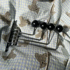 Wall Mounted Coat Rack with Rounded Metal Hooks