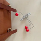 Wall Mounted Coat Rack with Rounded Metal Hooks