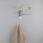Wall Mounted Coat Rack with Rounded Metal Hooks