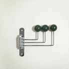 Wall Mounted Coat Rack with Rounded Metal Hooks
