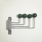 Wall Mounted Coat Rack with Rounded Metal Hooks