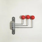 Wall Mounted Coat Rack with Rounded Metal Hooks