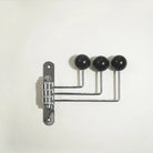 Wall Mounted Coat Rack with Rounded Metal Hooks
