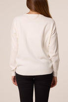 Women's Christmas Jumper with Sequin Bauble and Snowflake Detail